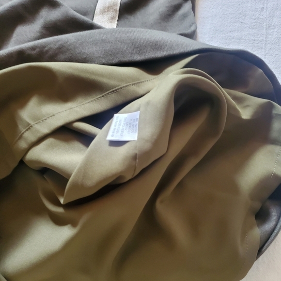 Amy Matto New York Army Green & Cream Long Sleeve Sz. 8 Dress - Picture 6 of 11